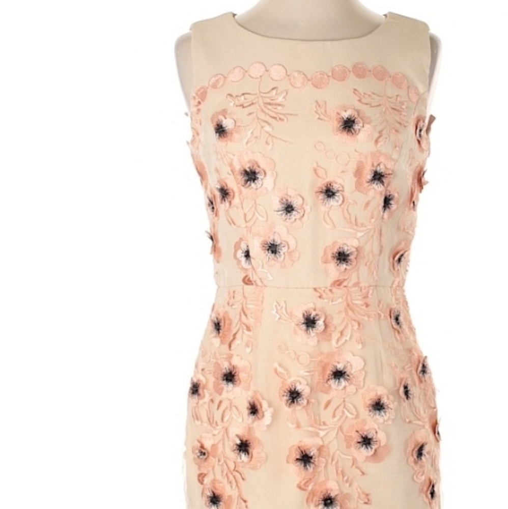 Boutique Floral Applique Shift Dress